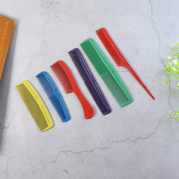 Hair Comb Set – 6-Piece Assorted Styling & Detangling Combs