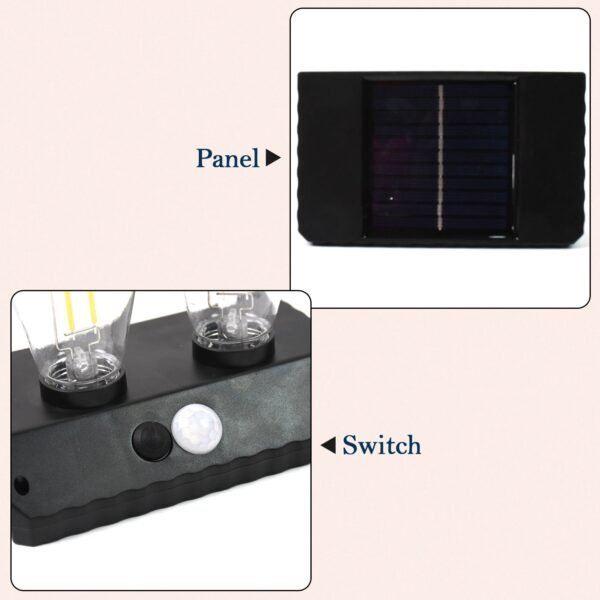 Solar LED Lamp – Double Bulb Outdoor Garden Light | Indo Glow