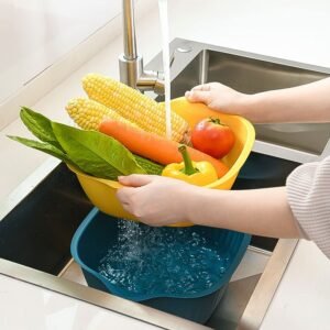 03_19f08c34-24f6-4f0b-93ac-be160d6a9b11 Plastic Washing Bowl โ Drainer & Strainer Basket | Vastate