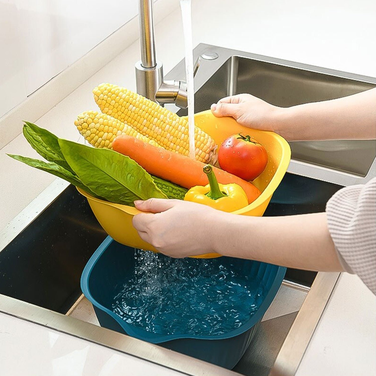 Plastic Washing Bowl – Drainer & Strainer Basket | Vastate