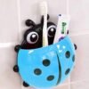 Ladybug Toothbrush Holder – Suction Hook Bathroom Organizer | BrushedUp