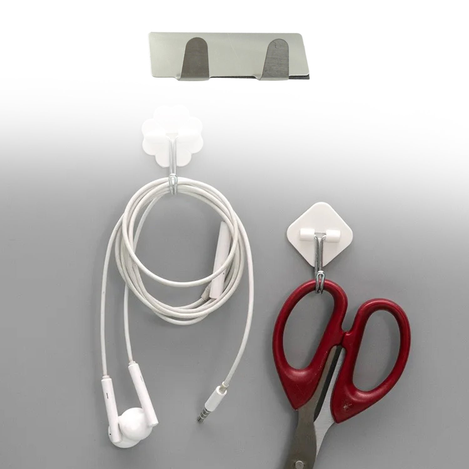Self-Adhesive Wall Hooks (6 Pcs) – Strong Stainless Steel | Styleva