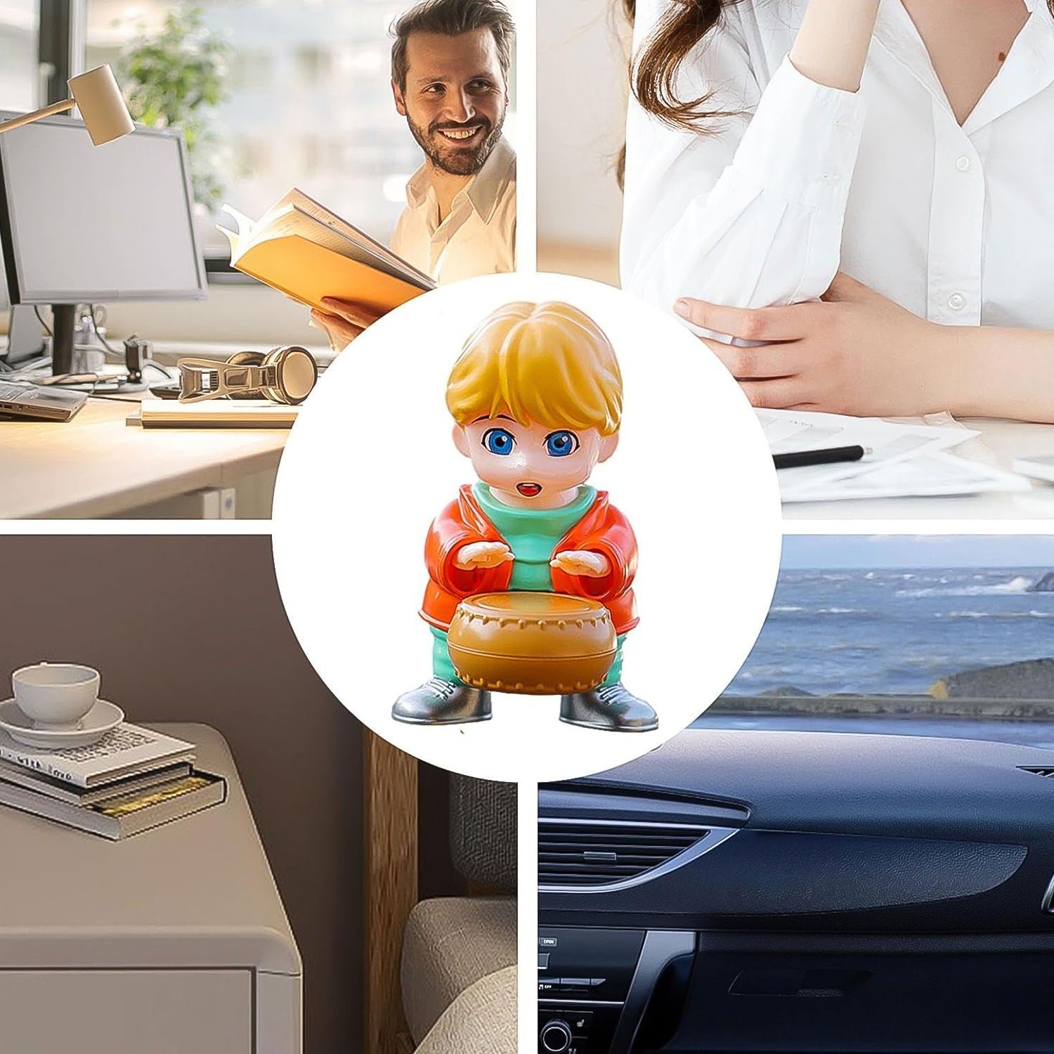 Solar Car Air Freshener – Drummer Design Aromatherapy | Velvet Wheels