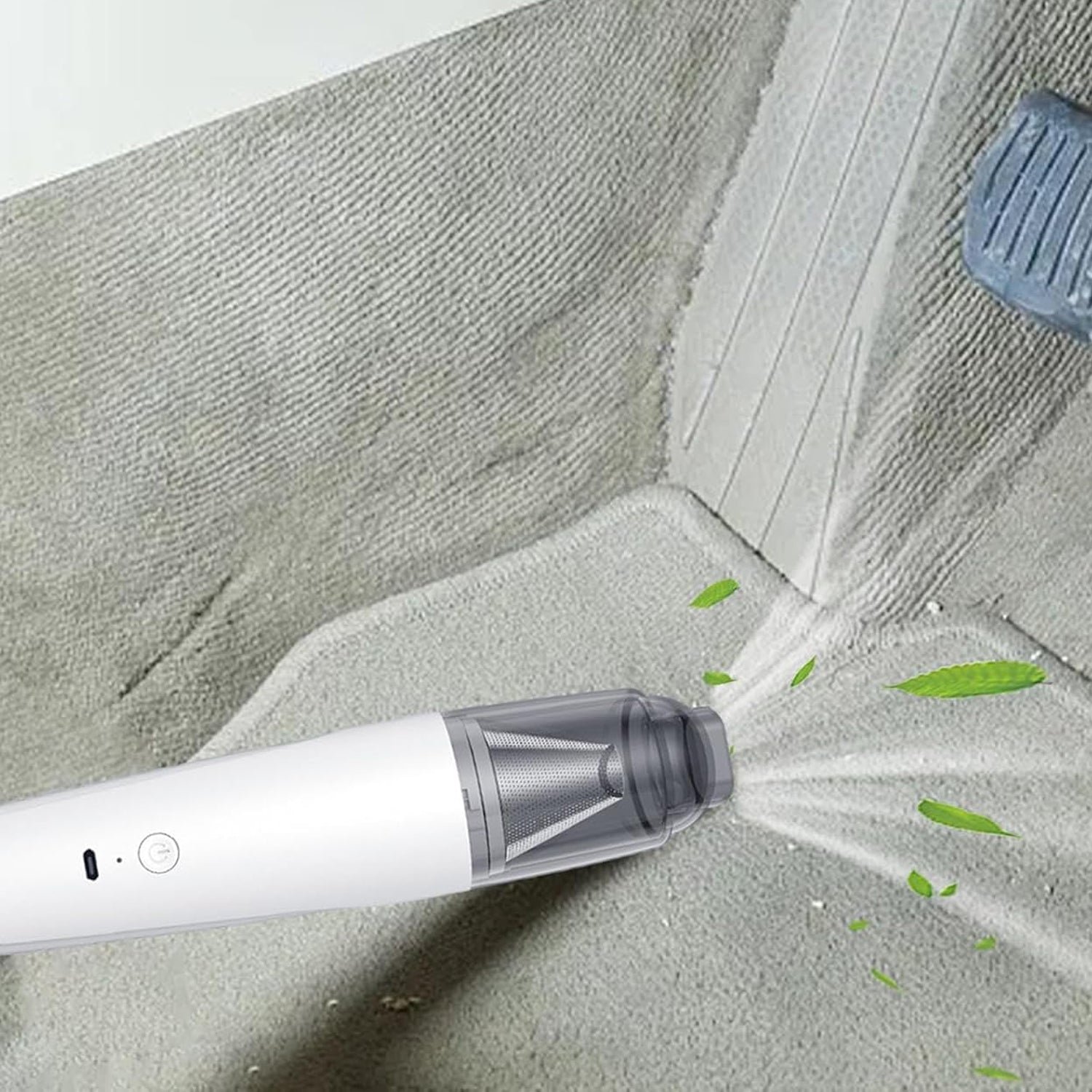 Mini Handheld Vacuum Cleaner – Cordless Rechargeable with 5 Nozzles