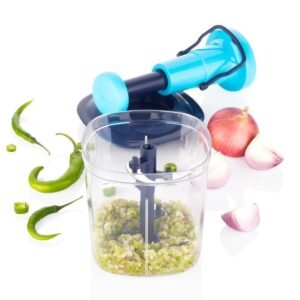 Manual Vegetable Chopper 6-Blade Stainless Steel – 950ML | XcelCraft