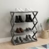 4 Layer Foldable Shoe Rack – Space-Saving Storage Solution