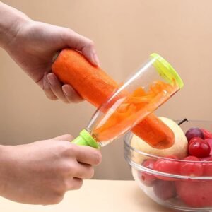 Smart Vegetable Peeler – Mess-Free with Container | Quickslice