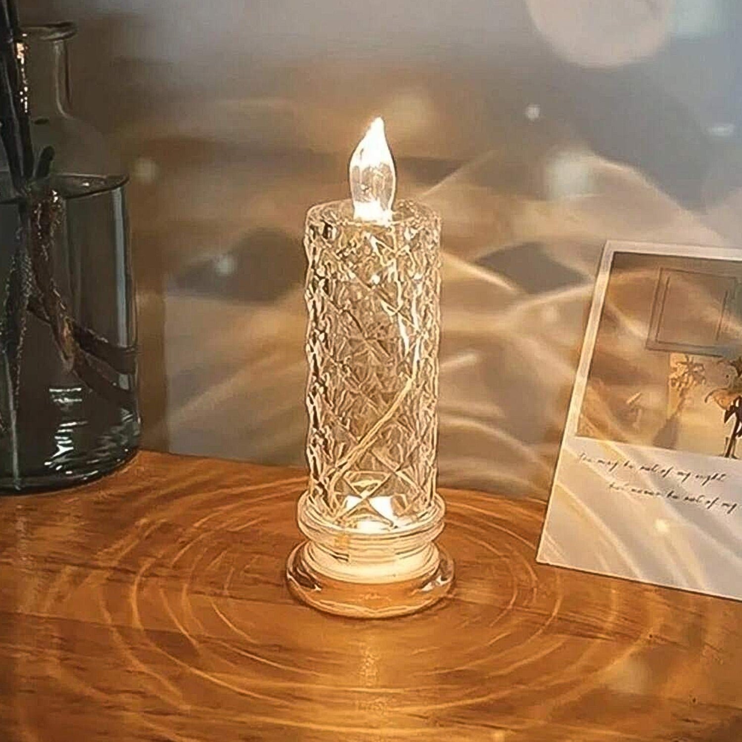 Crystal LED Candle – Shimmering Diwali Decor & Gift | Styleva