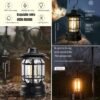 Rechargeable LED Camping Lantern – Retro Dimmable Light | Garden Vera
