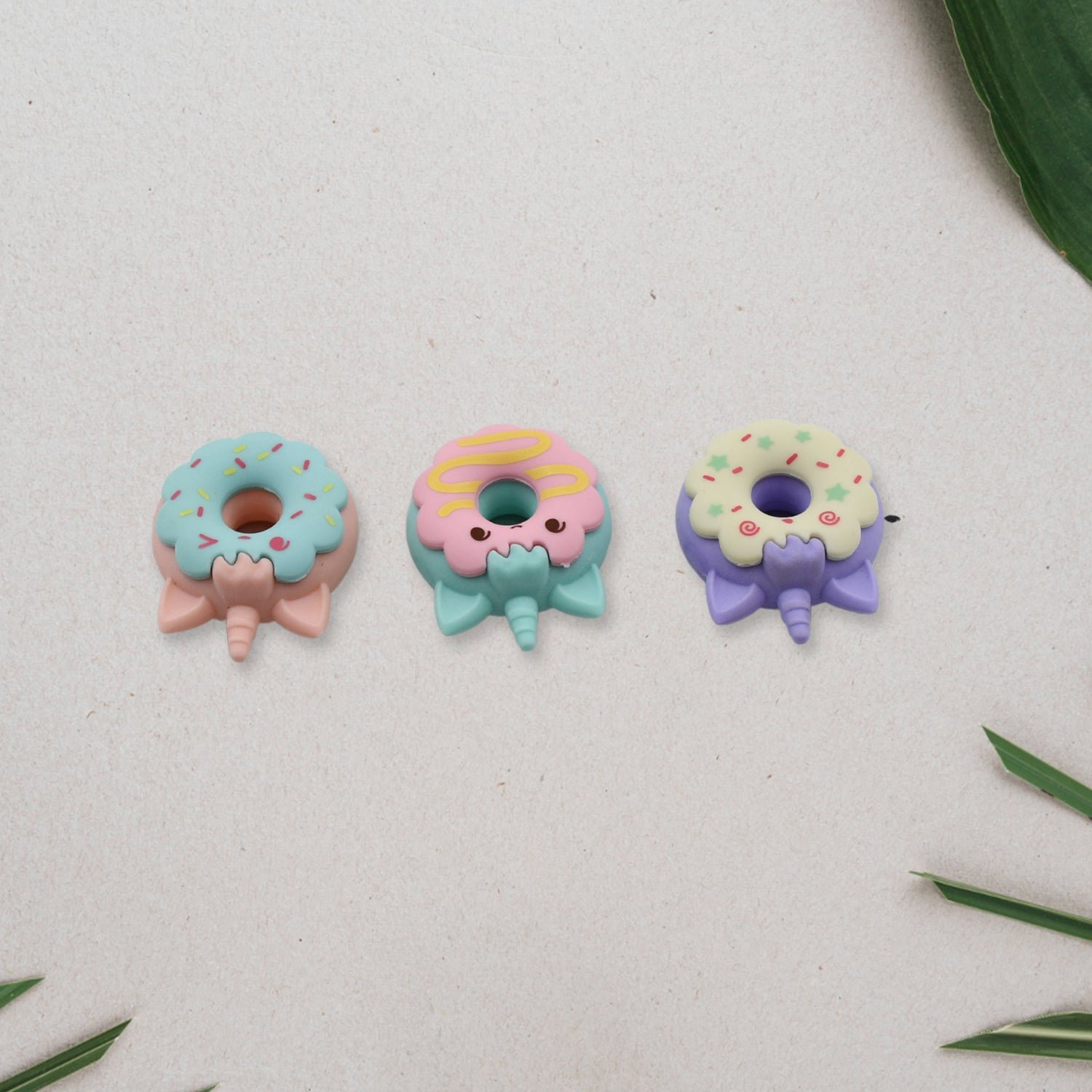 Donut Erasers – Non-Toxic 3pc Set for Kids | JubileeJoy