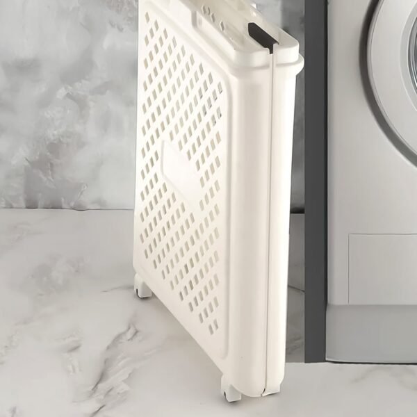Large Foldable Laundry Basket with Wheels – Spacious & Portable
