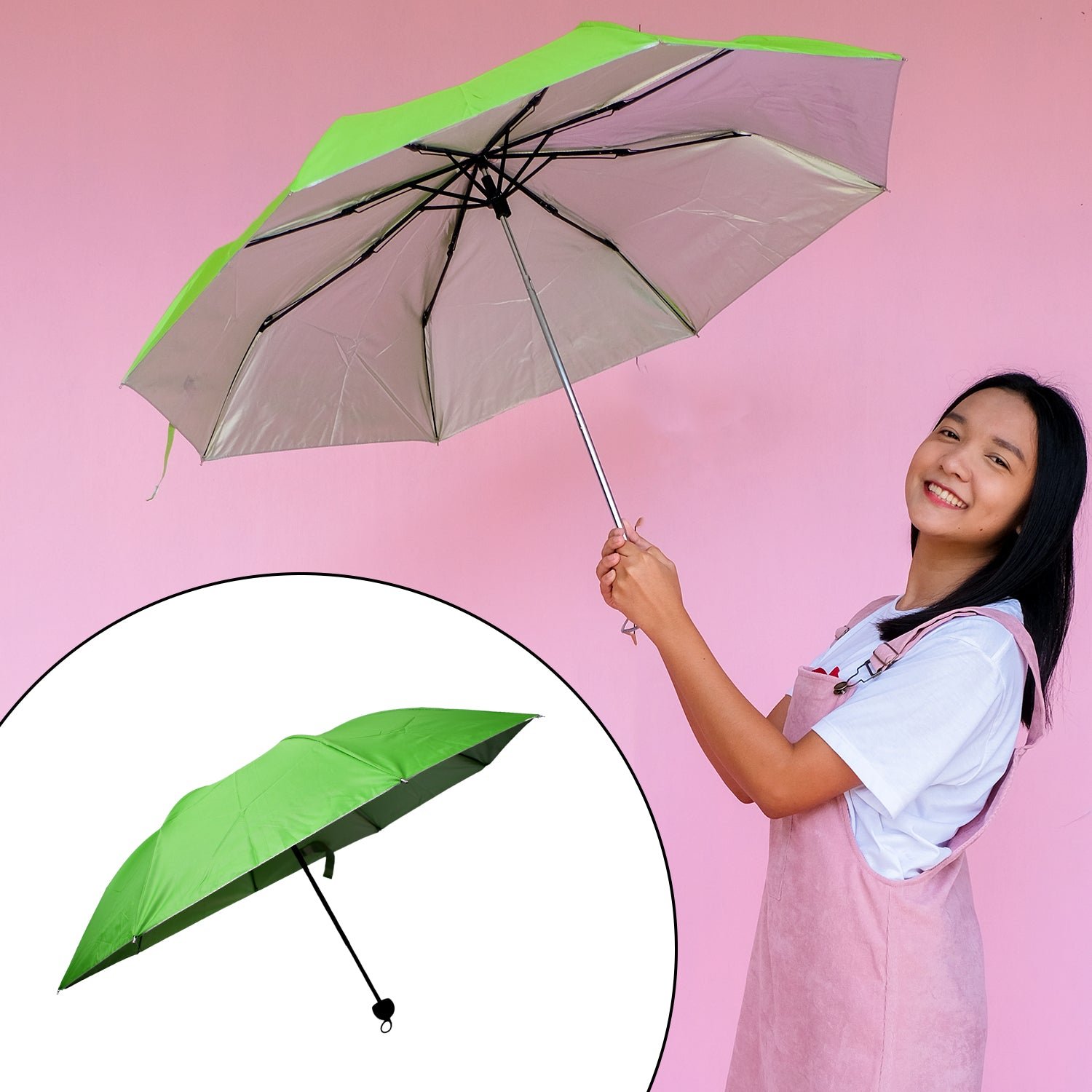 Foldable UV Umbrella – Compact Sun & Rain Protection