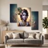 Krishna Flute Wall Art – Vibrant & Sacred Home Decor