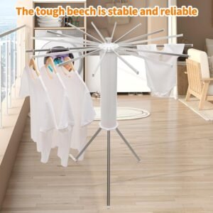 Octopus Rotating Clothes Drying Rack Foldable Space Saving Stand