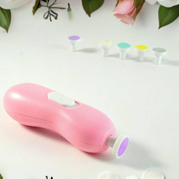 Baby Nail Trimmer – Safe Electric Manicure Set with 6 Grinding Heads