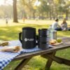 Insulated Stainless Steel Tiffin Lunch Box – 3 Containers with Carry Bag