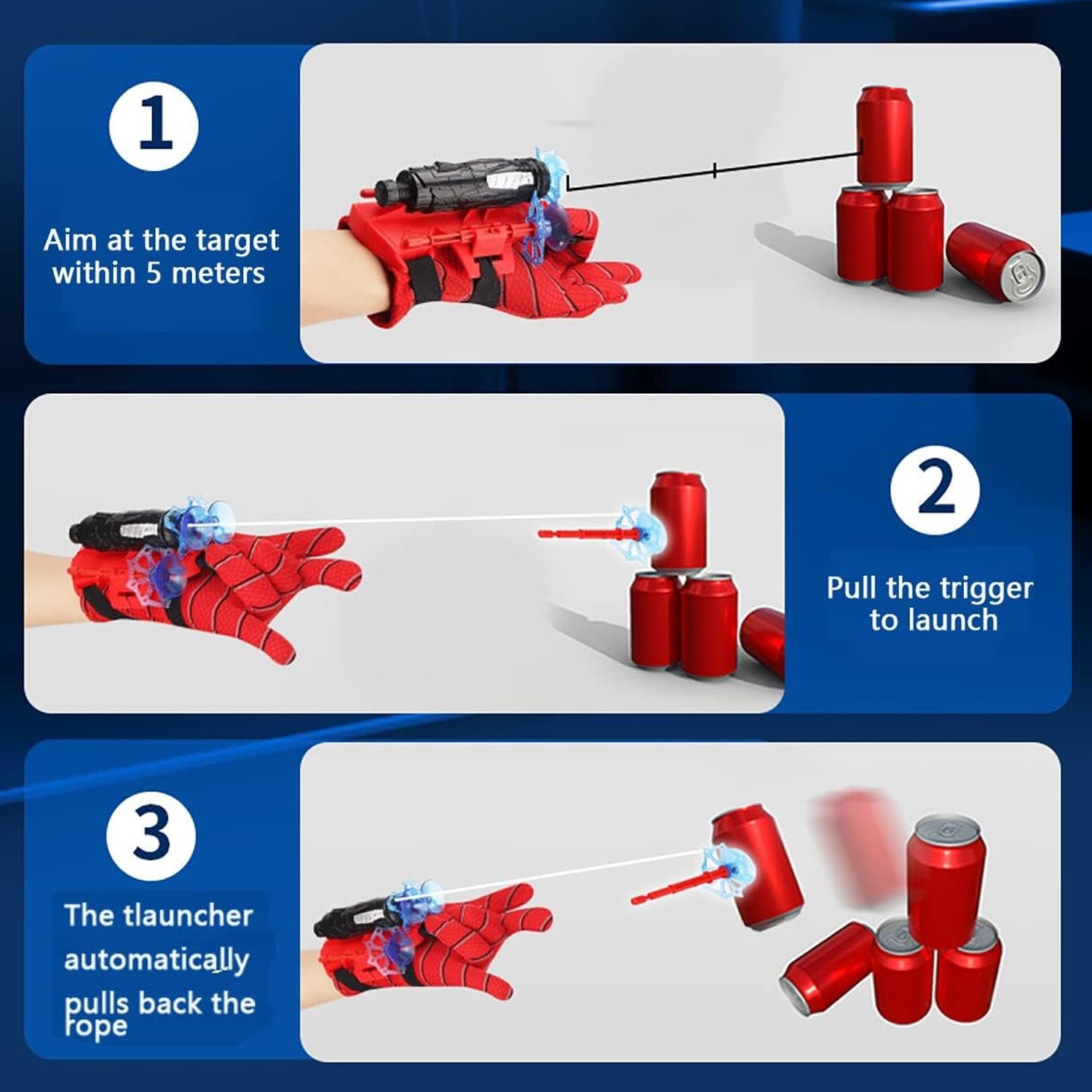 Web Shooter Toy – Superhero Launcher Gloves for Kids | Action Legion
