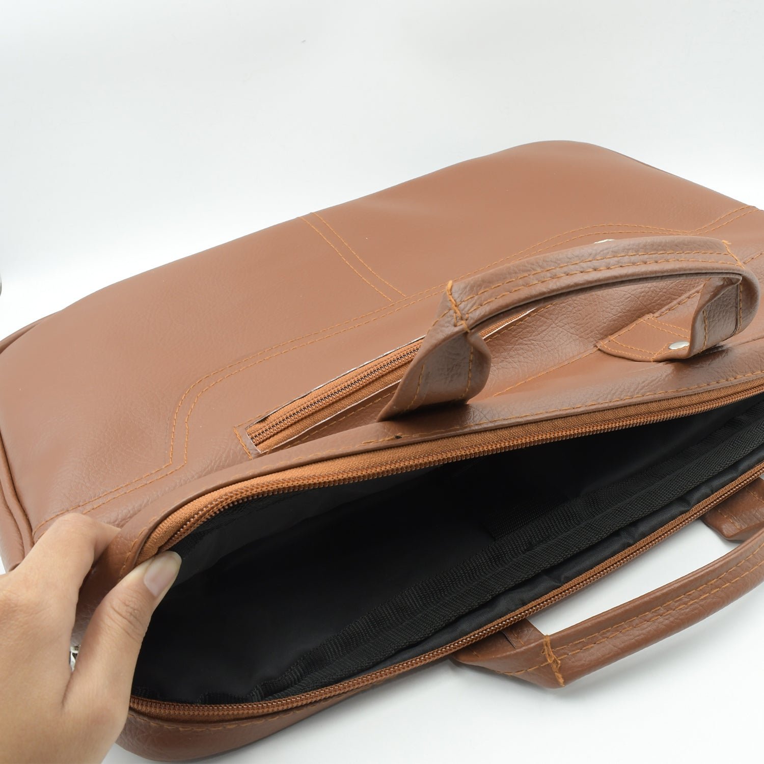 Faux Leather Laptop Messenger Bag – Professional & Stylish | VoltDesk