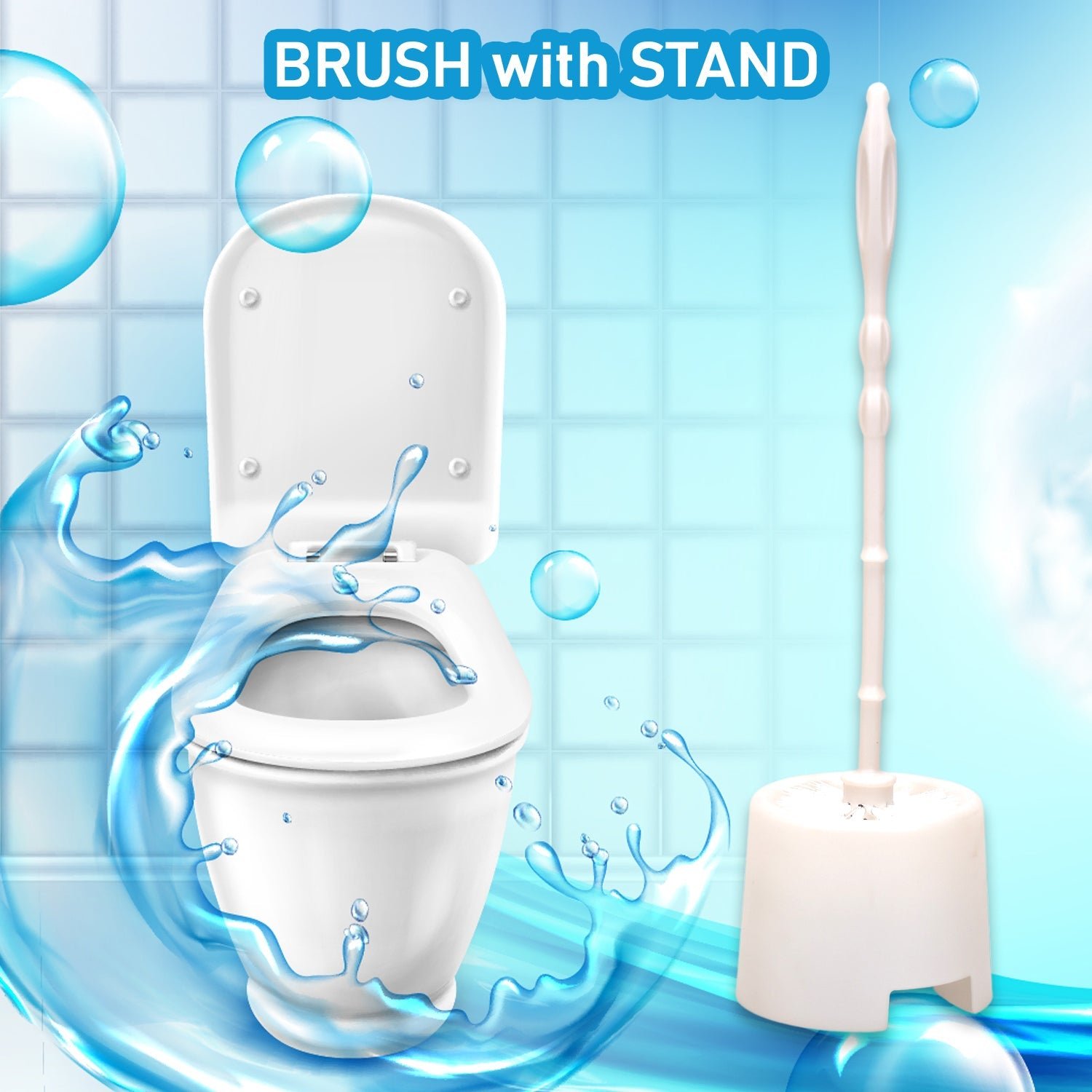 Toilet Cleaning Brush – Flexible Head & Potted Holder | Pro Clean