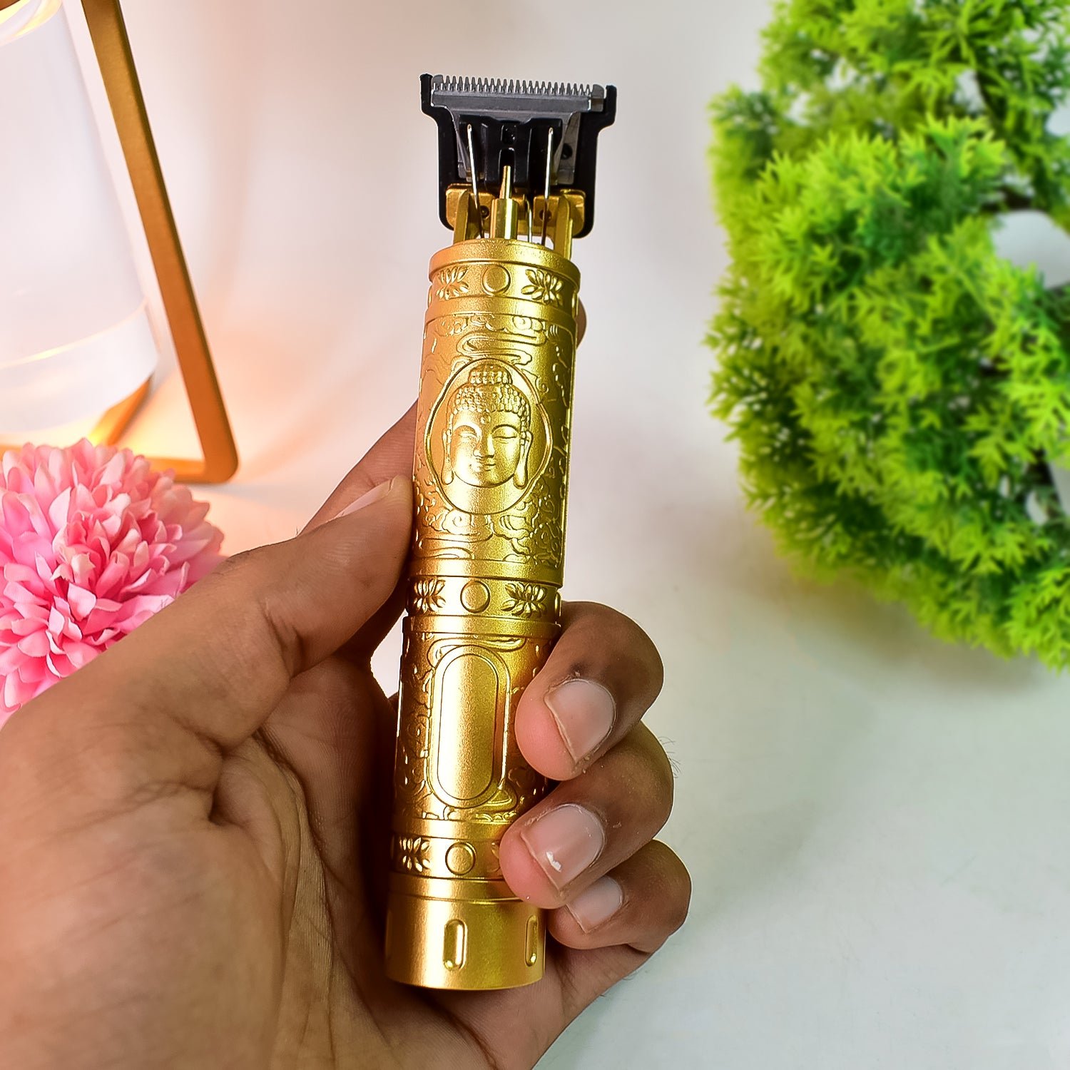 Body Hair Trimmer for Men – 4 Blades, Cordless | Calm & Curl