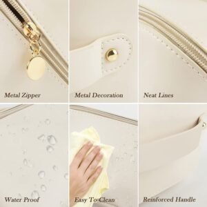 Travel Makeup Organizer – Waterproof Compact Cosmetic Pouch