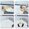 Plastic Triangle Hanger Connector Hook – Space-Saving Wardrobe Organizer