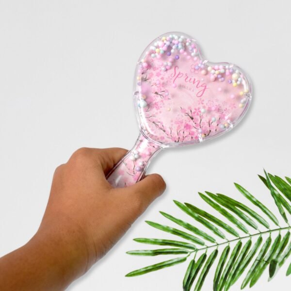 Heart Hair Brush – Gentle Detangling & Scalp Massage | Calm & Curl