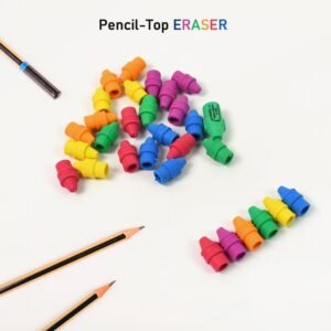 Pencil Top Erasers – Colorful Rubber for Kids' School | Writezo
