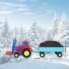 Friction Tractor Toy – Durable Plastic with Bricks Trolley | Aditi