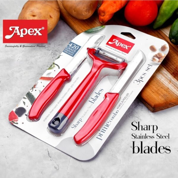 Kitchen Knife Set – Sharp 420 Stainless Steel Blades, Ergonomic Design