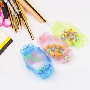School Eraser Set – 15 Multi-Design Rubber Erasers | Velvet Wipe