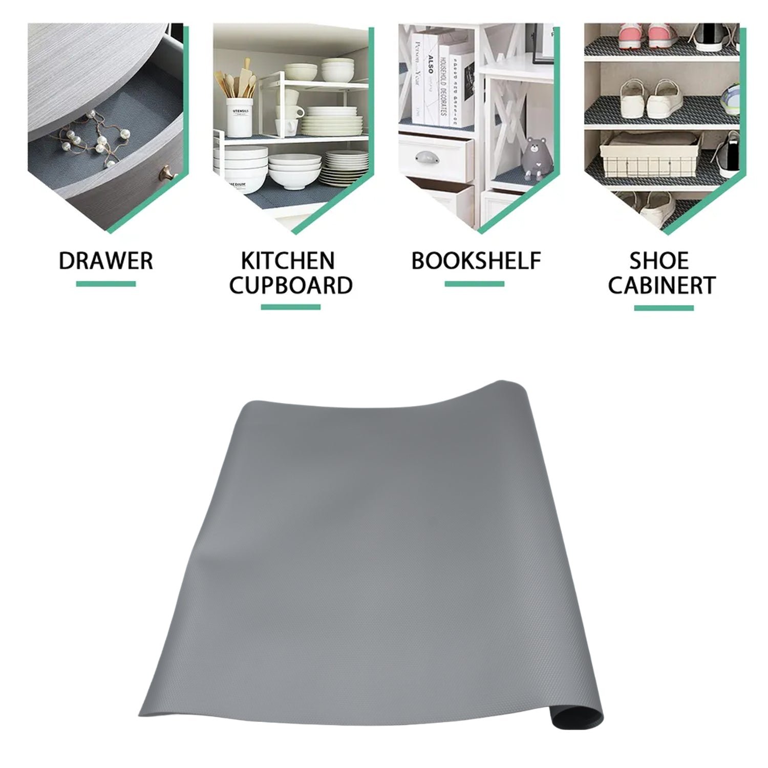 Anti-Slip Shelf Liner – Multipurpose Mat 45cmx1.25m | Bathora