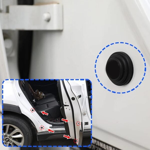 Rubber Car Door Shock Absorber Sticker – Durable Noise Reduction