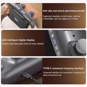 Deep Tissue Massage Gun – 4-Head Portable | Velvet Wellness