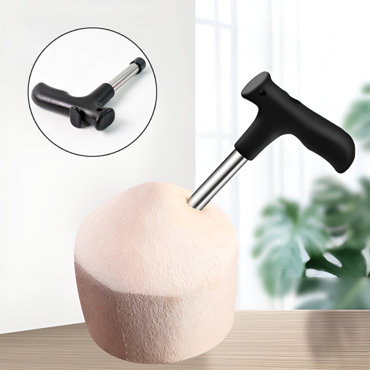 Coconut Opener Tool – Ergonomic Handle for Safe Coconut Cutting