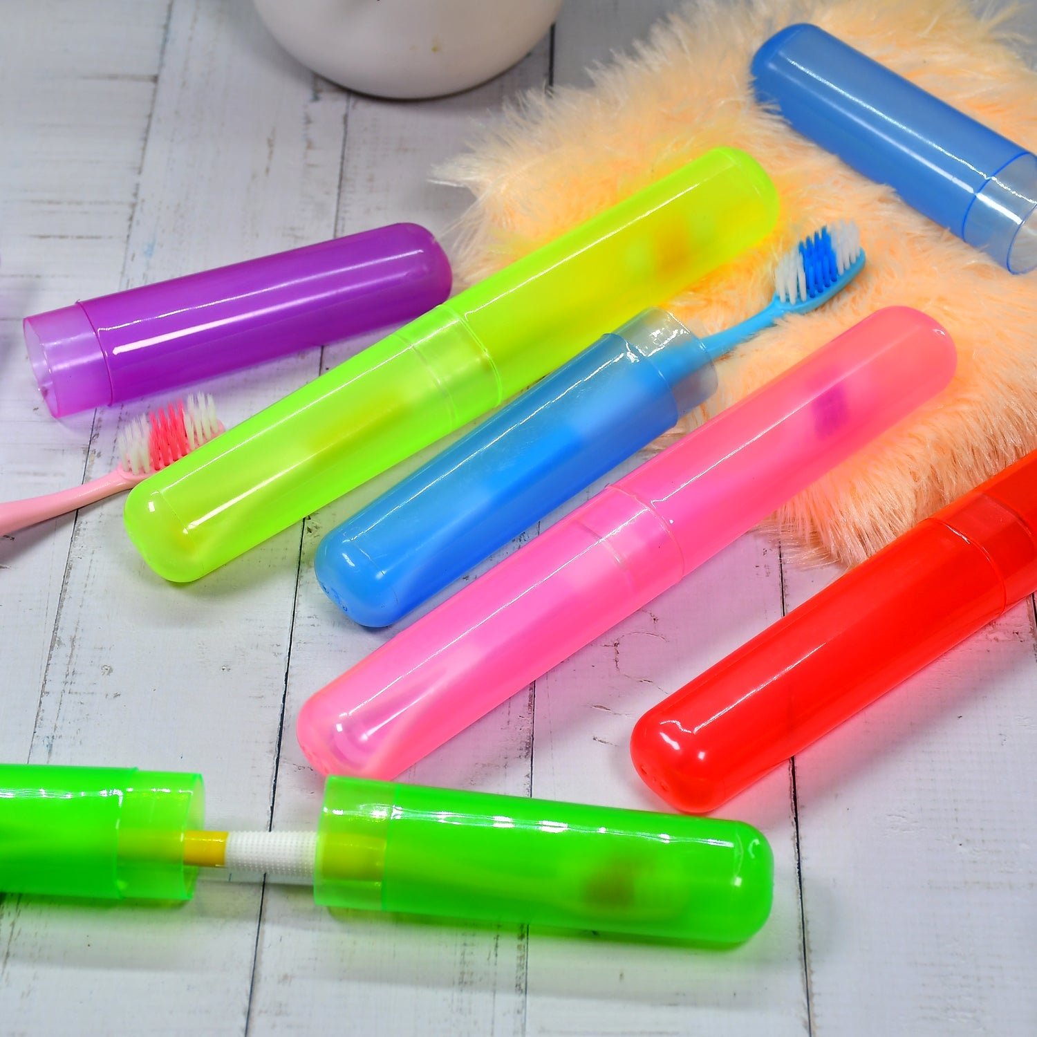 Travel Toothbrush Covers – 6pc Anti-Bacterial Set | BrushedUp
