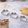Stainless Steel House Shape Cookie Cutter Set – 3 Durable Baking Molds