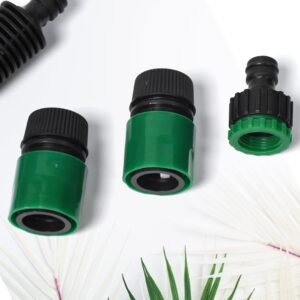 Garden Hose Nozzle Set – 4-Piece Durable Plastic | Grow Garden Tools