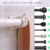 Self Adhesive Curtain Rod Hooks – Strong Load & No Drill Needed