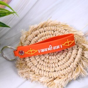 Jai Shree Ram Keychain – Durable Silicone with Metal Hook | Styleva