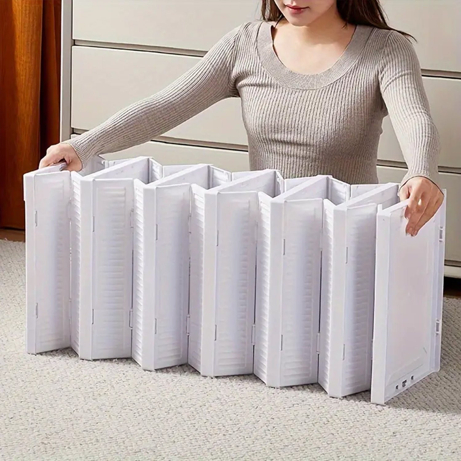 Stackable Storage Cart – 5-Layer Foldable Home Organizer | Organivo