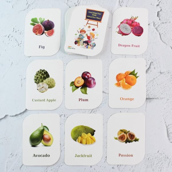 Fruit Flashcards – Durable 32-Piece Early Learner Set