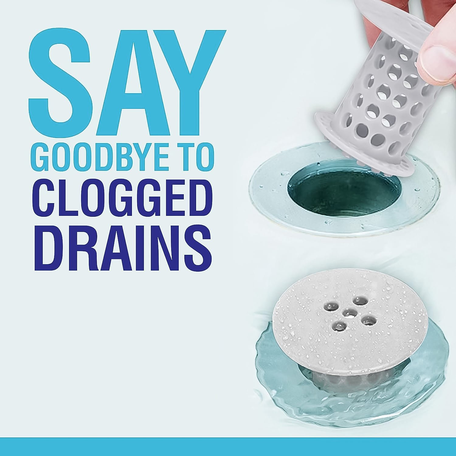 Tub Drain Hair Catcher – Universal Silicone Anti-Clog Strainer