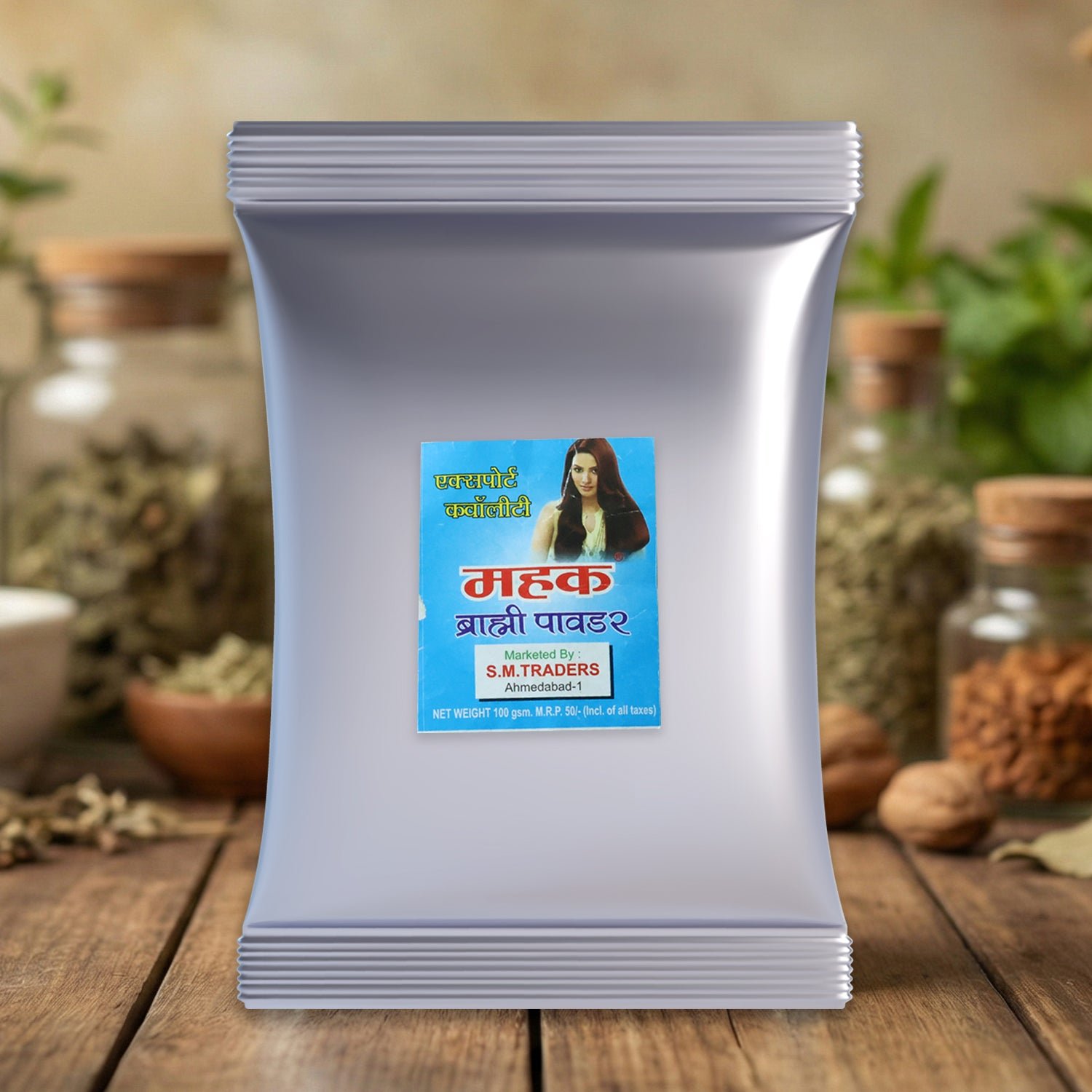 Brahmi Powder for Hair Care – Scalp Nourishment, 100g Pack