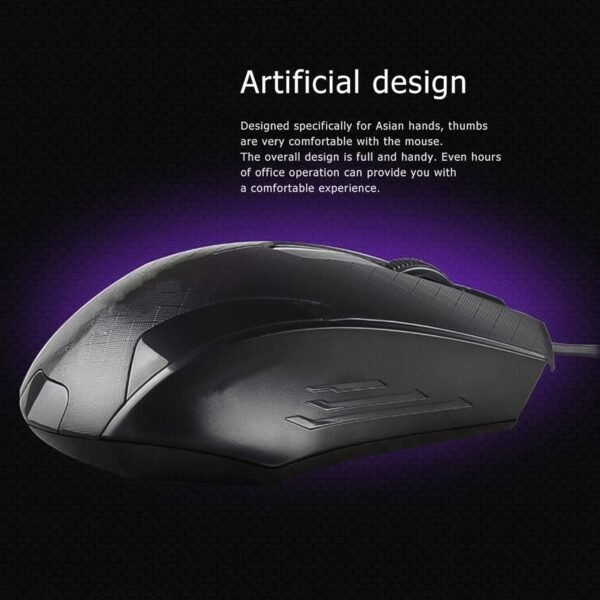 Wired Optical Mouse – Ergonomic, 1000 DPI for Laptop | Compshop