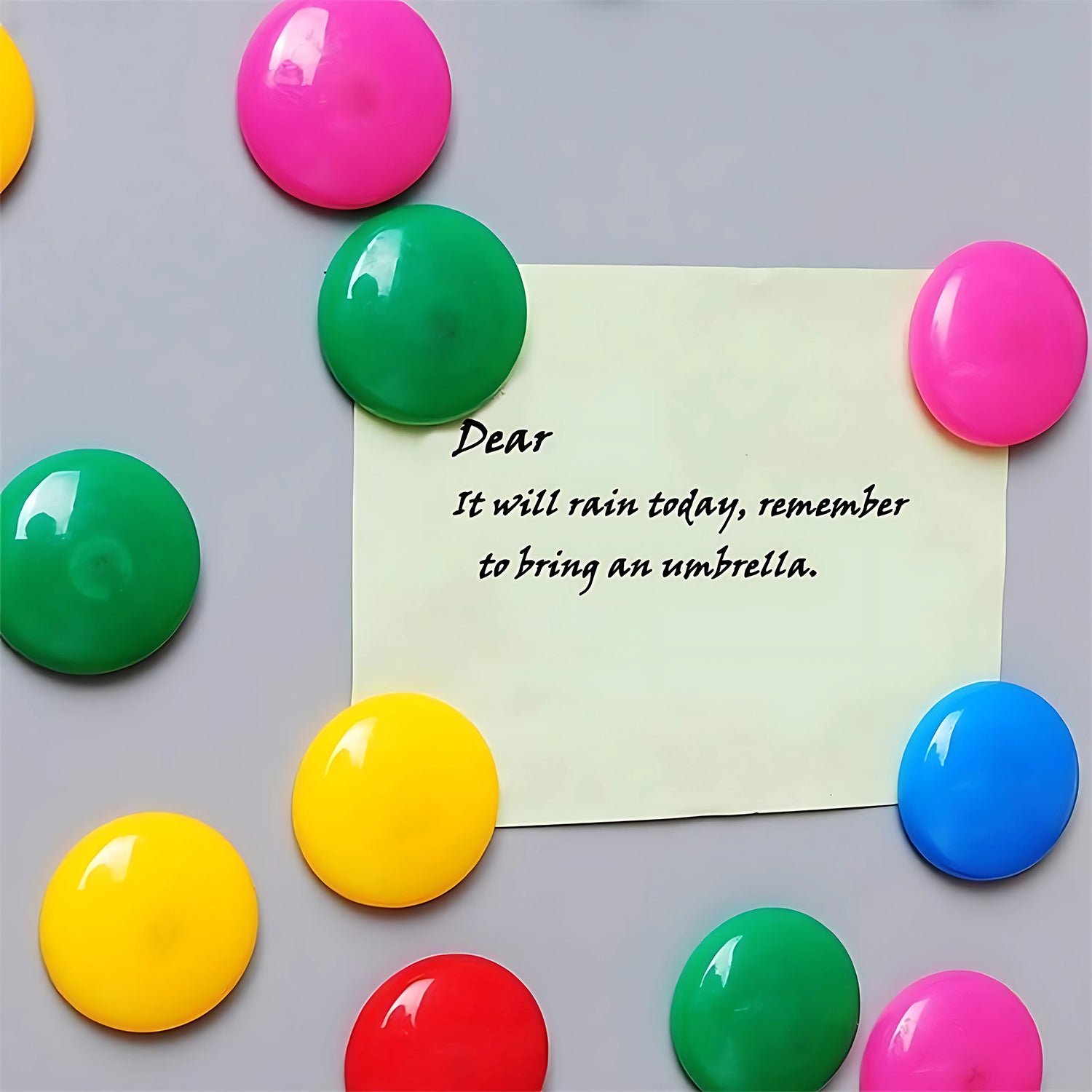 Pink Board Magnet Button – Durable 30mm Plastic Circle