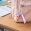 Doll Cupcake Keychain – Colorful Rainbow Strap Accessory