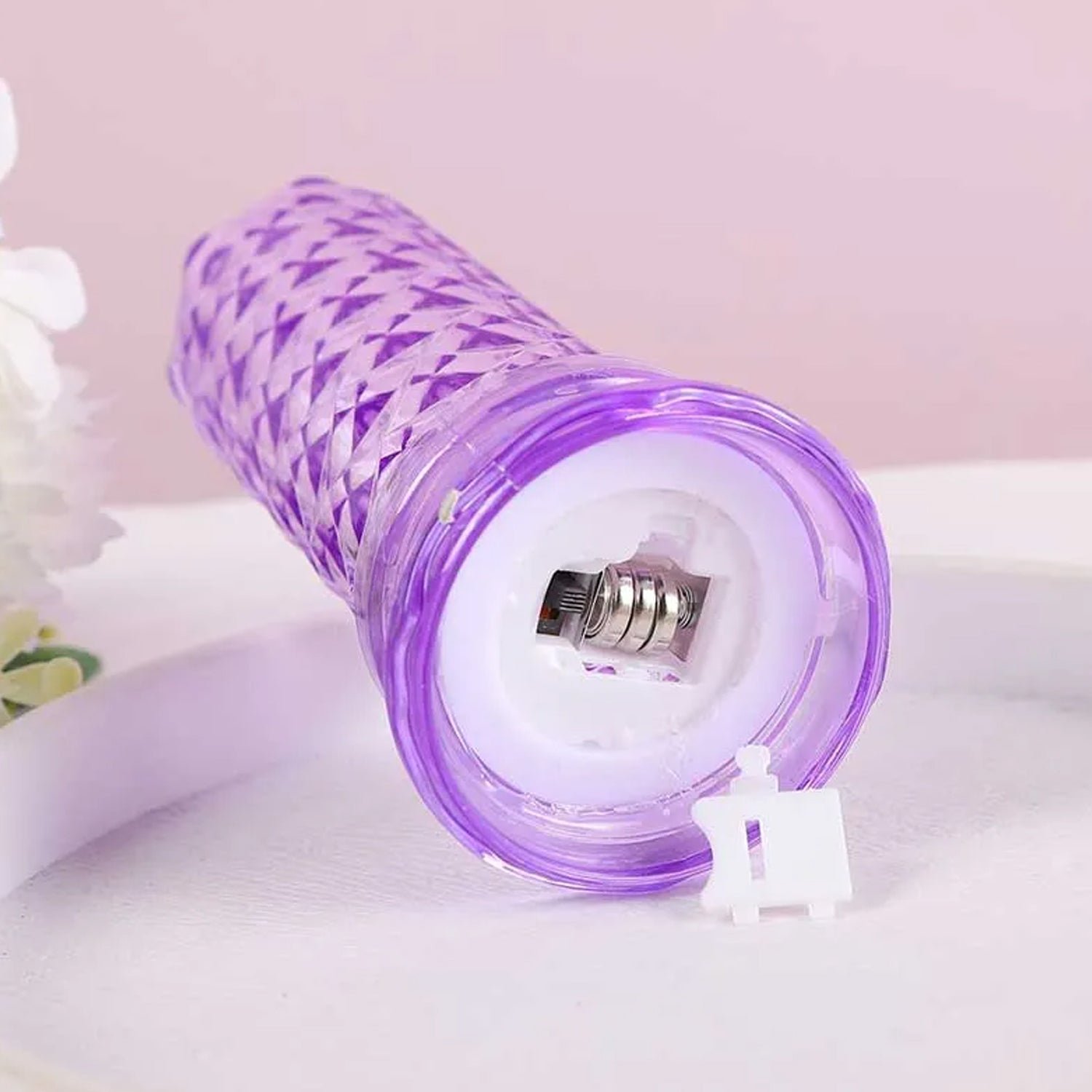 Crystal Candlelight – Multicolor Decorative Candle for Diwali | Styleva