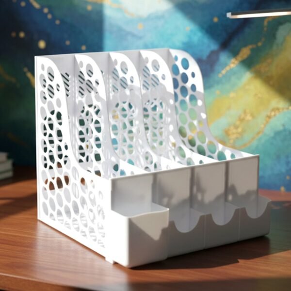 Desk Organizer File Holder – Vertical Multipurpose Workspace Storage