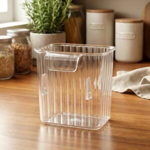 Mini Rack-Mount Storage Box – Space-Saving Transparent Organizer